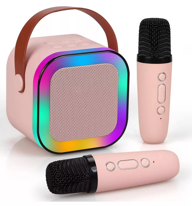 Bocina Bluetooth Karaoke 2 Microfonos