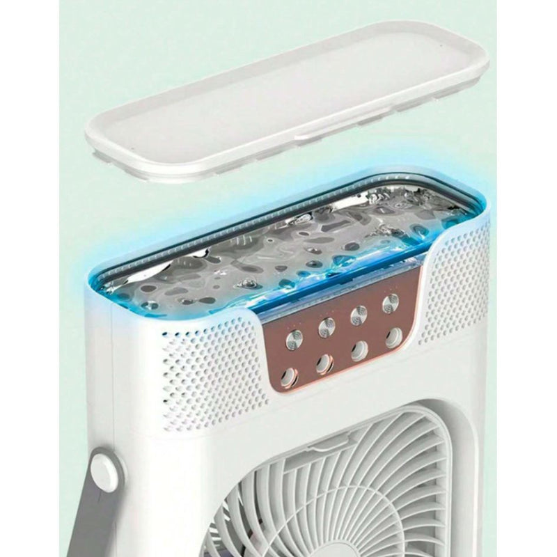 Mini Ventilador Aire Acondicionado LED